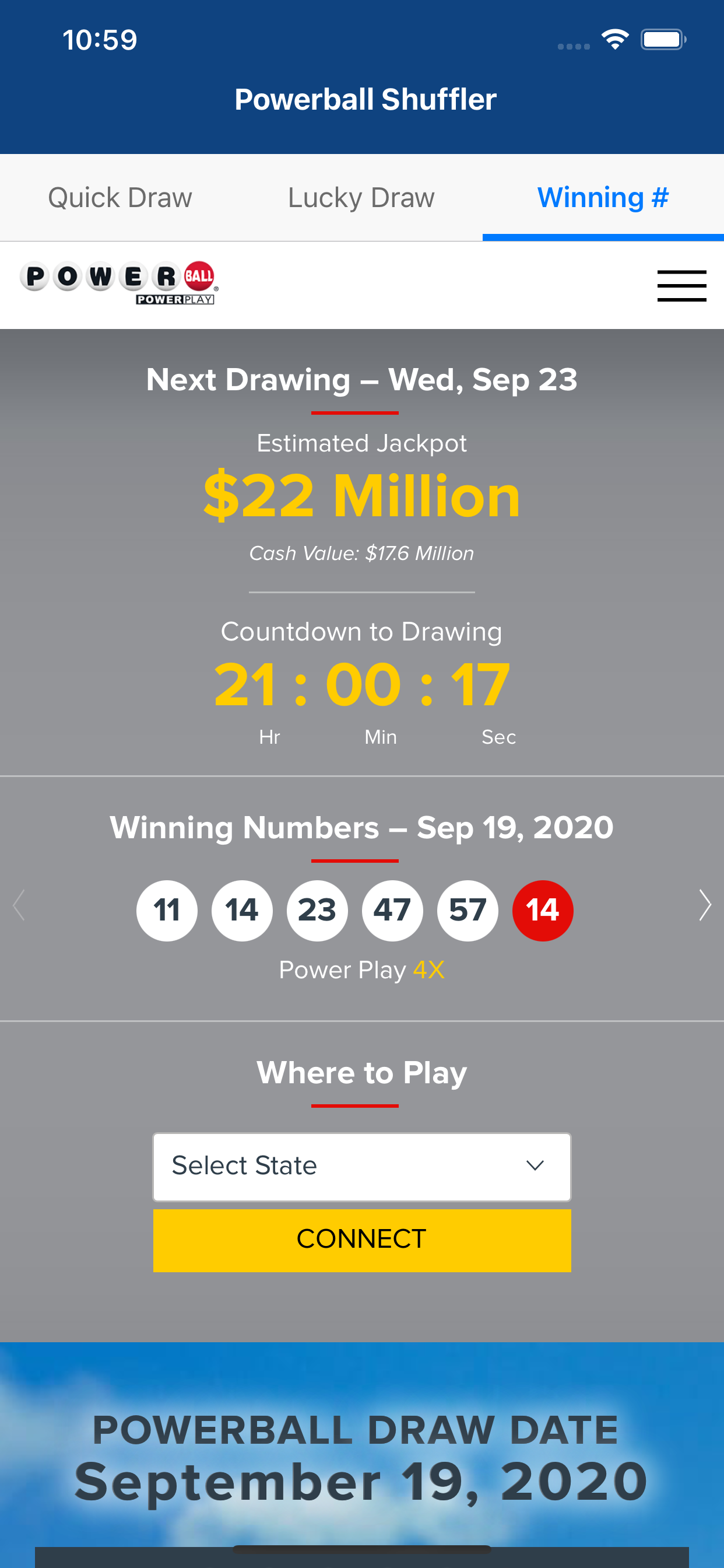 Powerball Shuffler